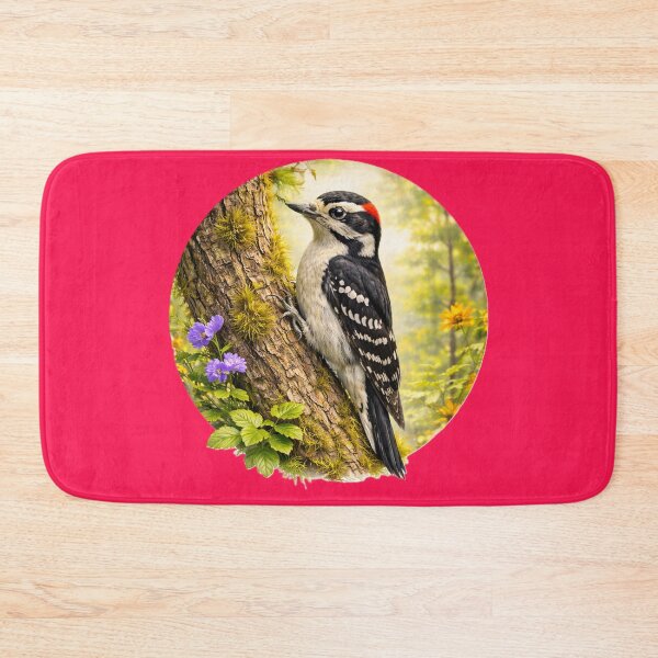 Item preview, Woodland Woodpecker – Forest Tree Drummer | Painterly Bird Portrait designed and sold by TheJoyfulPen.