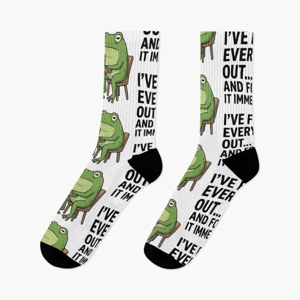 Item preview, Relatable Forgetful Green Frog Illustration  designed and sold by Zatch-Bell.