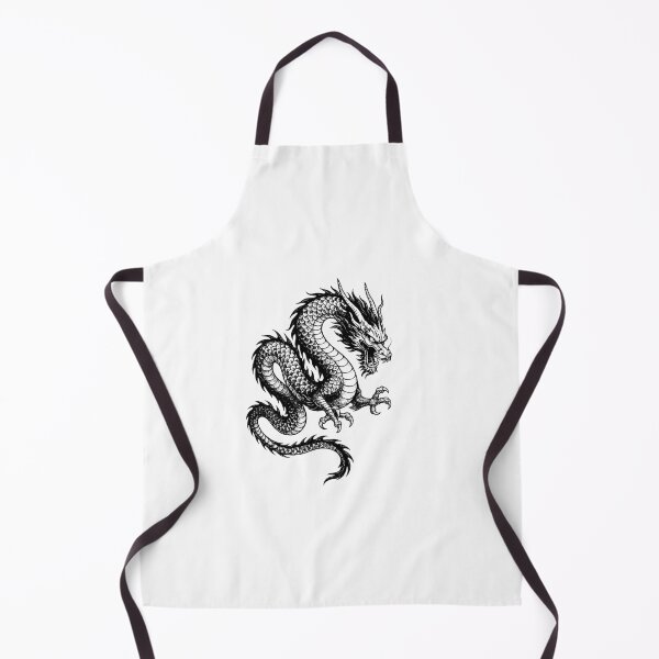 Item preview, Eternal Spirit Dragon Black Ink - Mythical Serpent Art designed and sold by InkStation24.