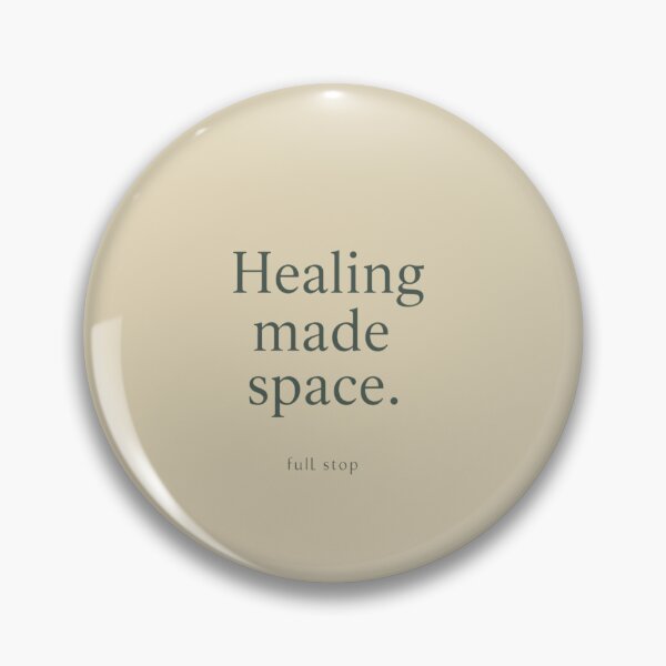 Item preview, Healing Made Space – Minimal Emotional Growth Quote Design designed and sold by Irene Catchmind.