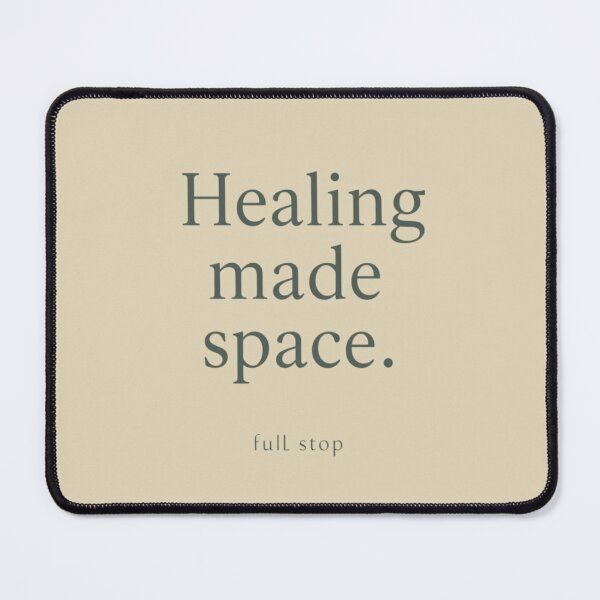 Item preview, Healing Made Space – Minimal Emotional Growth Quote Design designed and sold by Irene Catchmind.