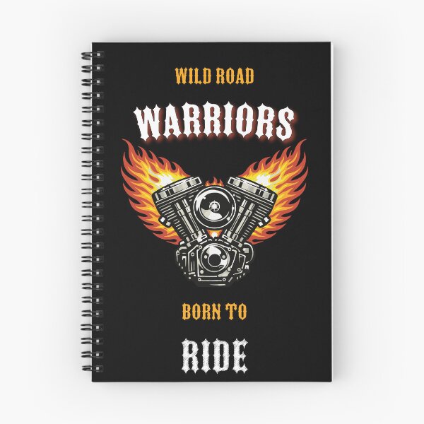 Item preview, Wild Road Warriors Born to Ride Motorcycle Biker T-Shirt designed and sold by Freki & Geri.