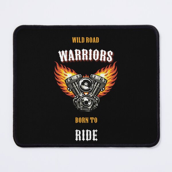 Item preview, Wild Road Warriors Born to Ride Motorcycle Biker T-Shirt designed and sold by Freki & Geri.