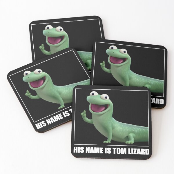 Item preview, His name is Hoppers Tom Lizard Cute 3D  designed and sold by HappyHedgeTees.