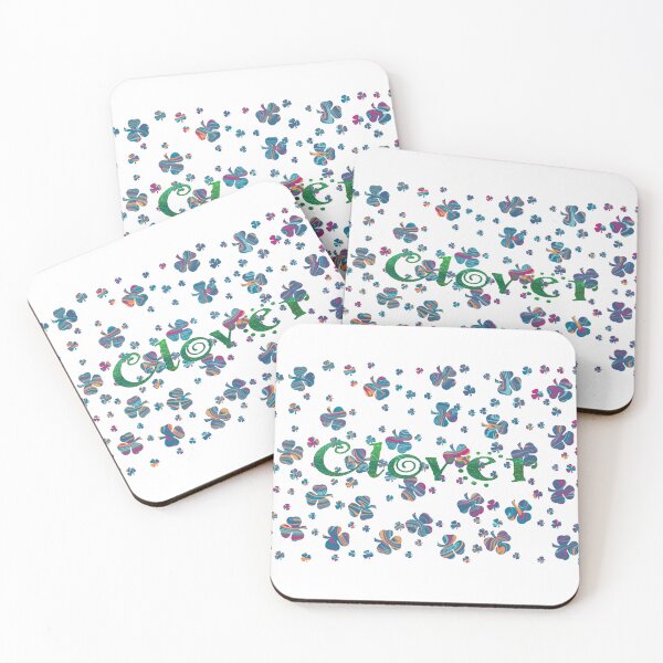 Item preview, Colorful Abstract Clover Scatter Pattern on White Background designed and sold by Wednesday Art design .