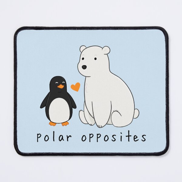 Item preview, Polar Opposites Bear & Penguin designed and sold by rornelson.