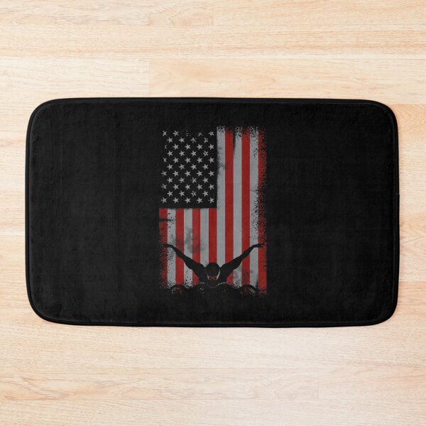 Item preview, Retro American Flag Swimming Gift for Swimmer Women Kids Men designed and sold by Cheesymatiion.