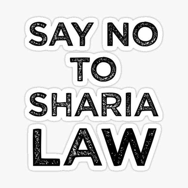 No Sharia Sticker