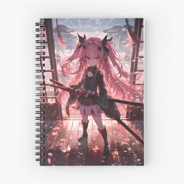 Item preview, Krul Tepes Seraph Of The End Cherry Blossom Chibi Sunset designed and sold by TanglenRabbit.