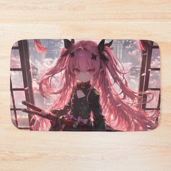 Item preview, Krul Tepes Seraph Of The End Cherry Blossom Chibi Sunset designed and sold by TanglenRabbit.
