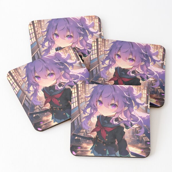 Item preview, Hiiragi Shinoa Seraph Of The End Cherry Blossom Chibi Kawaii designed and sold by TanglenRabbit.