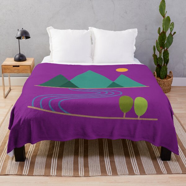 Item preview, Minimalist Mountain Sunrise River Trail designed and sold by mossandmyth1984.