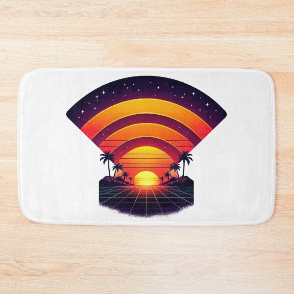 Item preview, Retro WiFi Sunset Vaporwave designed and sold by BoostingBliss.