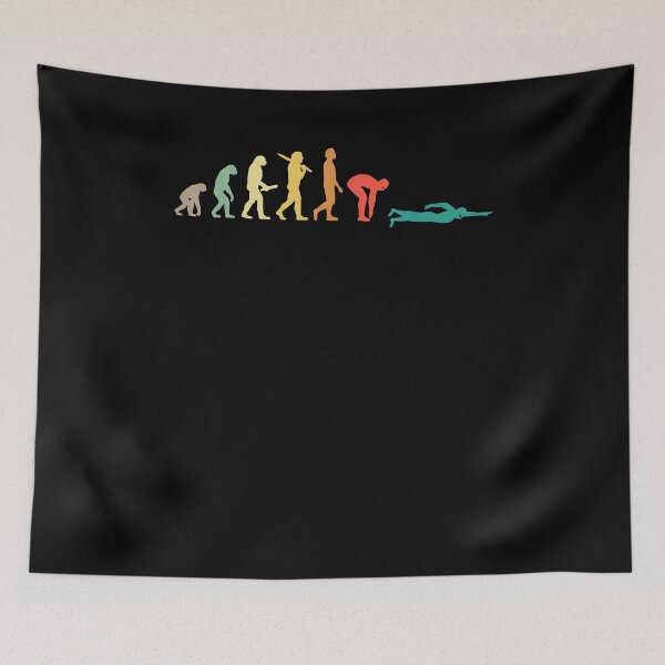 Item preview, Retro Swimming Evolution Gift for Swimmers designed and sold by Cheesymatiion.