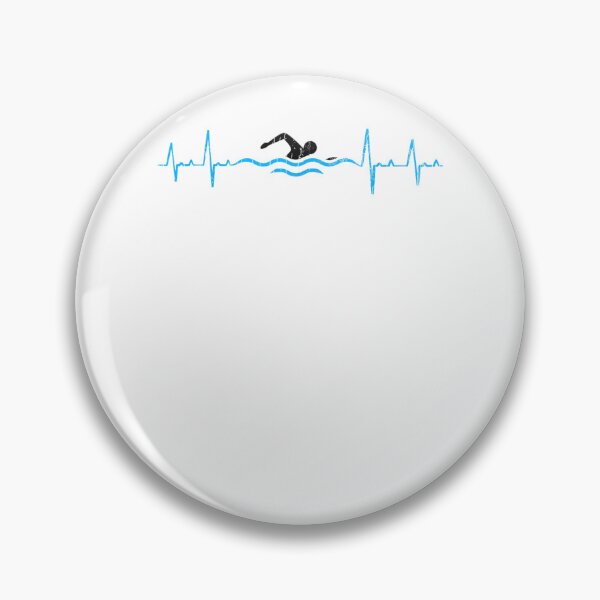 Item preview, Swimming Heartbeat Funny Swimmer Swim Coach Player Graphic designed and sold by Cheesymatiion.