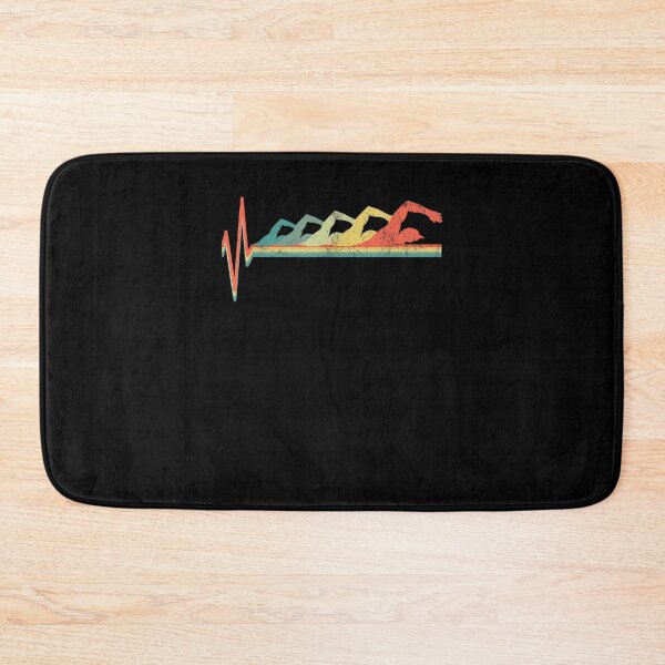 Item preview, Swimmer Heartbeat Retro Gift designed and sold by Cheesymatiion.