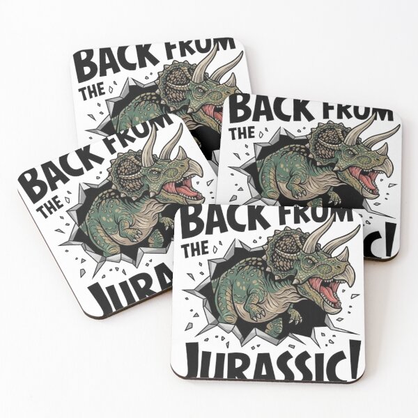 Item preview, "BACK FROM THE JURASSIC!" T-Rex Breakout Shirt Design T-Shirt designed and sold by NikieesCreation.