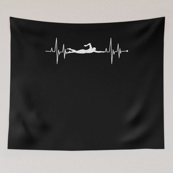 Item preview, I Love Swimming Heartbeat Swim Pulse Swimmer designed and sold by Cheesymatiion.