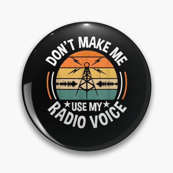 Item preview, Don't Make Me Use My Radio Voice Retro Ham Radio Enthusiast designed and sold by Cheesymatiion.