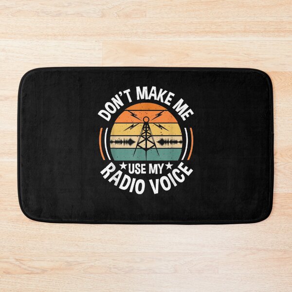 Item preview, Don't Make Me Use My Radio Voice Retro Ham Radio Enthusiast designed and sold by Cheesymatiion.