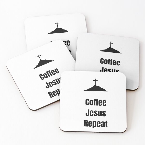 Artikelvorschau, „Coffee Jesus Repeat“-T-Shirt für Christen – Lustiges Glaubens-Shirt für Kirche & Geschenke entworfen und verkauft von Lightandlovely8.