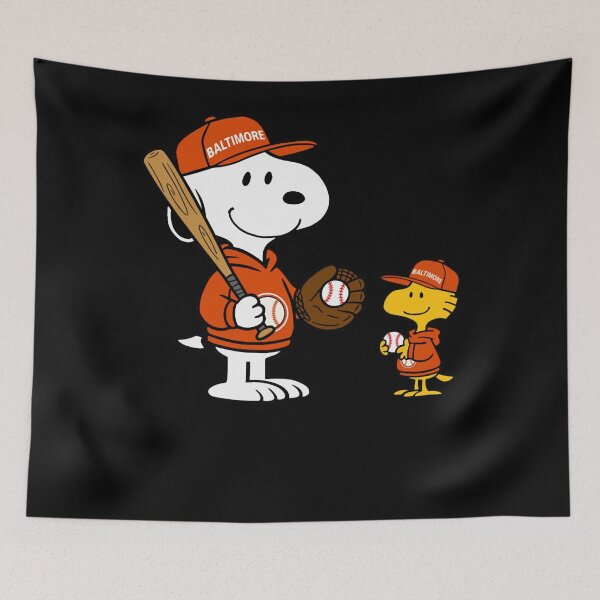 Item preview, Baltimoree Orioless - Snoopyy &amp; Woodstockk Baseball Style M005  designed and sold by KalebStroman.