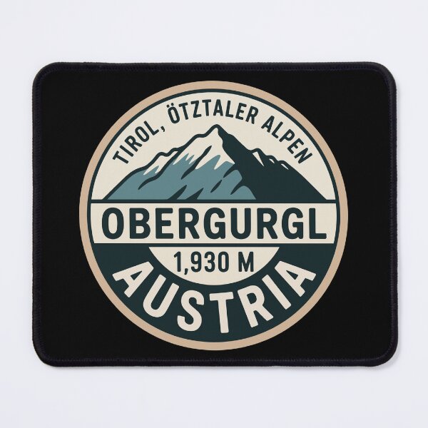 Item preview, Obergurgl Austria Alpine Mountain Vintage Badge designed and sold by Digital Art Works Hub.