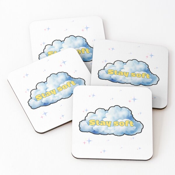 Item preview, Stay Soft Aesthetic Minimal Quote T-Shirt designed and sold by Fun Mood Prints .