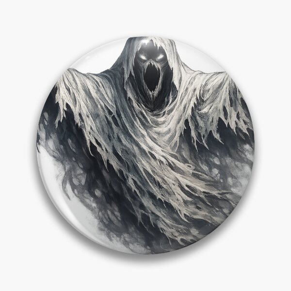 Item preview, Terrifying Ghost Horror Sticker – Creepy Phantom Halloween Decal | Dark Spooky Ghost Aesthetic designed and sold by AestheticLoveArt.