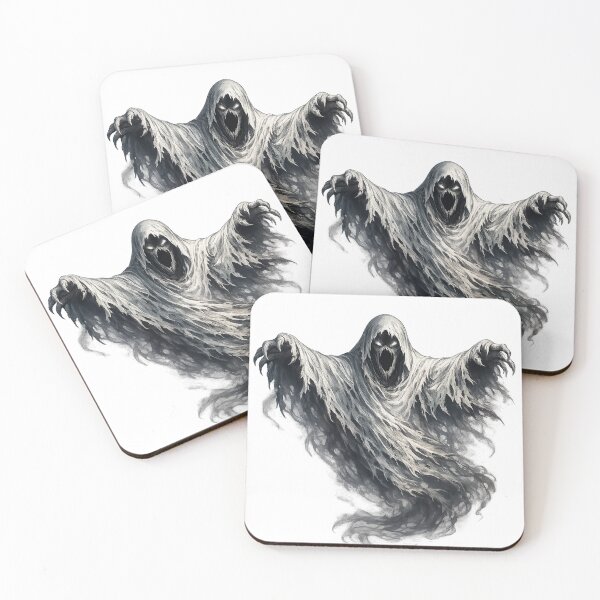 Item preview, Terrifying Ghost Horror Sticker – Creepy Phantom Halloween Decal | Dark Spooky Ghost Aesthetic designed and sold by AestheticLoveArt.