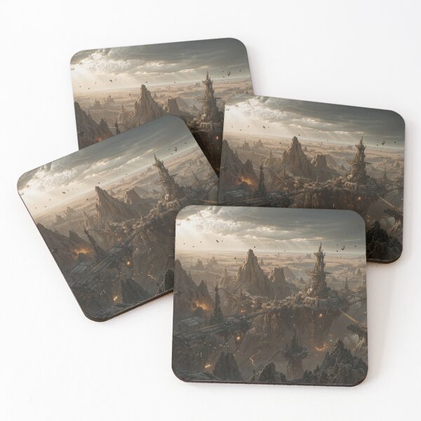 Item preview, Scrappunk Wasteland Horizon designed and sold by SynthRaccoon.
