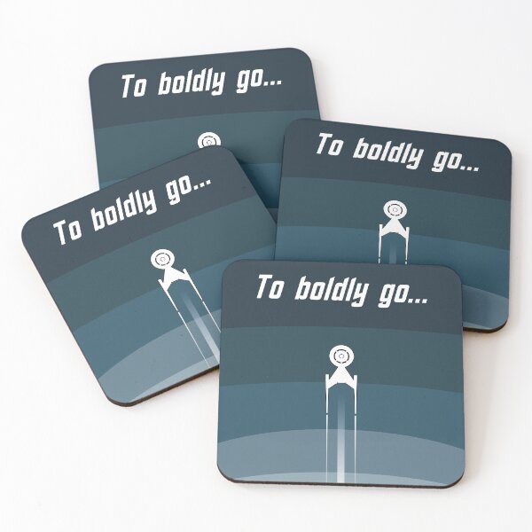 Item preview, To boldly go poster designed and sold by trekkedout.