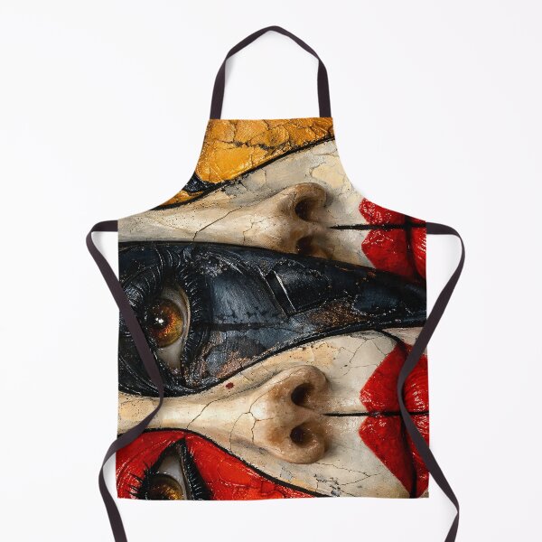 Item preview, Surreal Crimson Mask Collage Portrait designed and sold by Kaleidoscope Print.