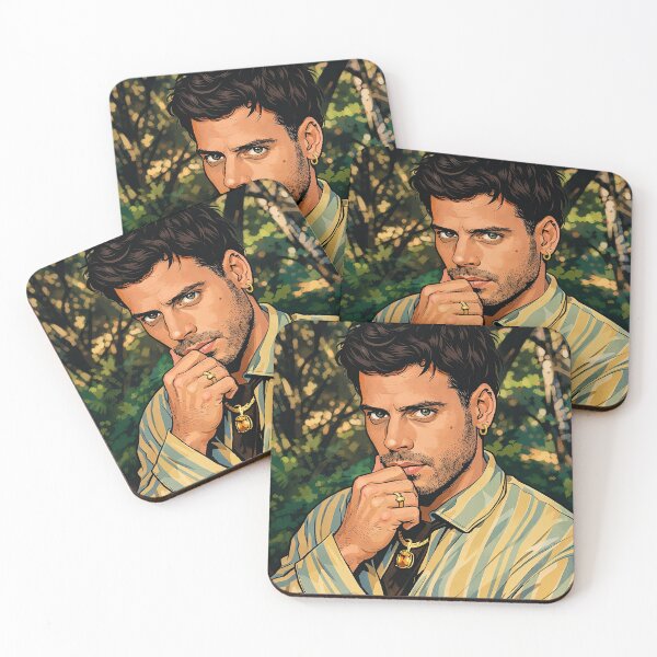 Item preview, François Arnaud, very chic, with a thoughtful expression (fan art) designed and sold by PopCultureAndStuff.