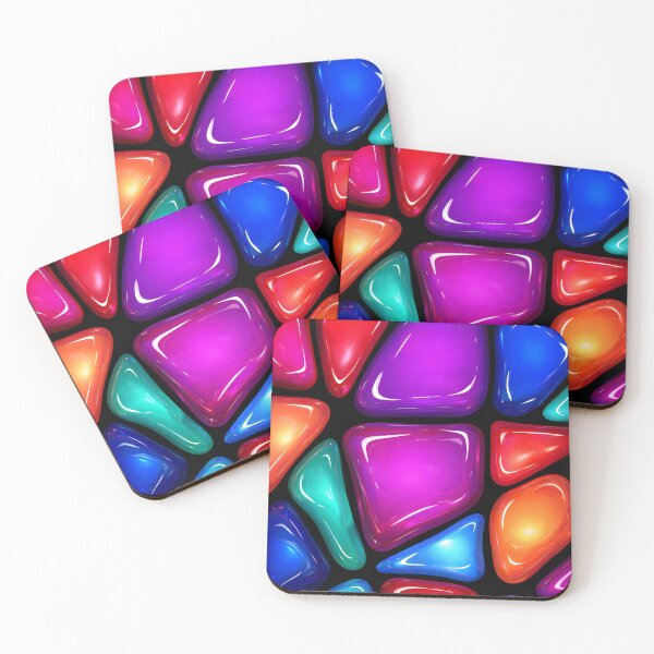 Item preview, Neon Jelly Shapes Abstract Pop Art Pattern designed and sold by Kaleidoscope Print.