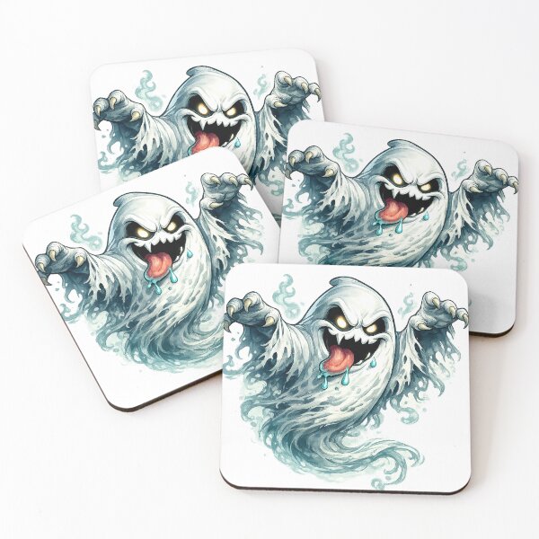Item preview, Funny Creepy Ghost Sticker – Spooky Halloween Monster Cartoon Ghost Meme designed and sold by AestheticLoveArt.