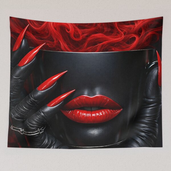 Item preview, Gothic Red Lips Coffee Mug Art designed and sold by Kaleidoscope Print.