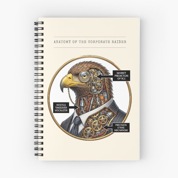 Item preview, Funny Boss Gift - Eagle Anatomy Corporate Raider Steampunk Art designed and sold by Top-Tier Thinking .
