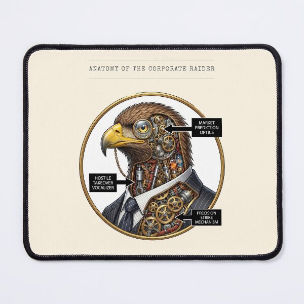 Item preview, Funny Boss Gift - Eagle Anatomy Corporate Raider Steampunk Art designed and sold by Top-Tier Thinking .