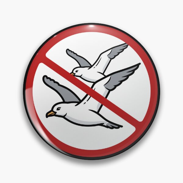 Item preview, Prohibited Sign, Seagull Sign, Birds, Novelty Sign designed and sold by AASparksDesigns.