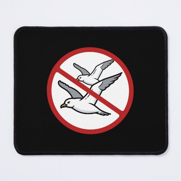 Item preview, Prohibited Sign, Seagull Sign, Birds, Novelty Sign designed and sold by AASparksDesigns.