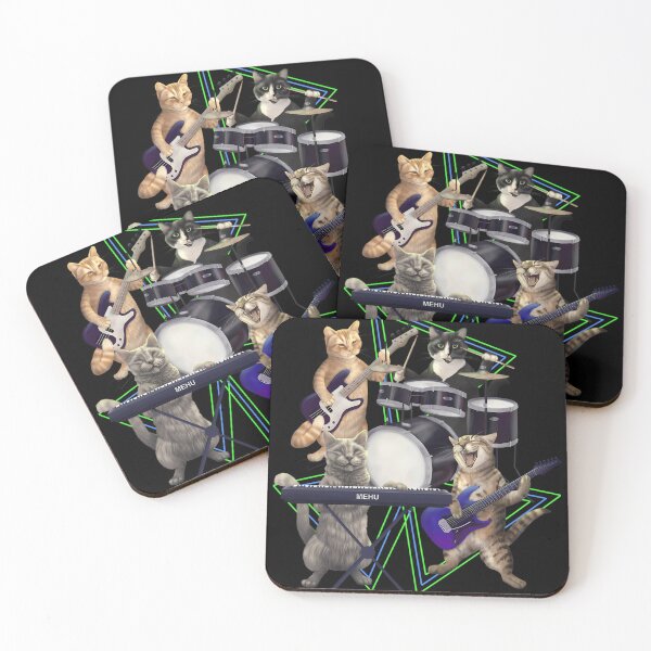 Item preview, Rock And Roll Cat Band designed and sold by Rawink.