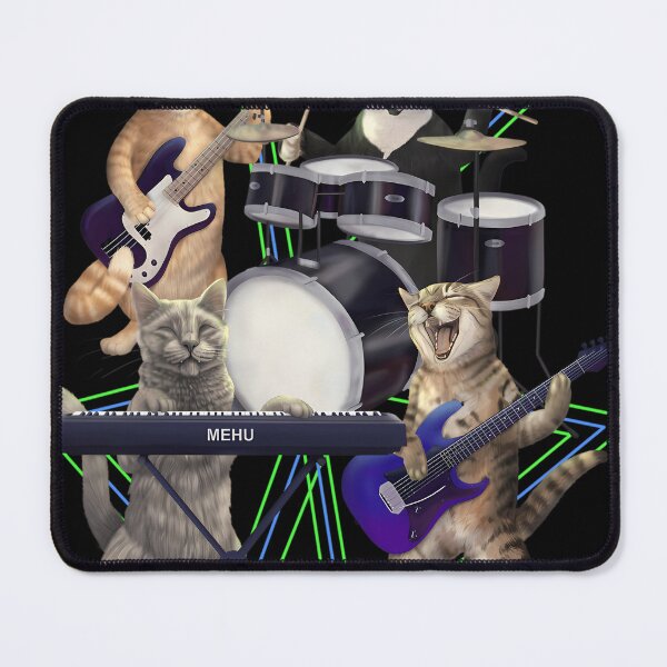 Item preview, Rock And Roll Cat Band designed and sold by Rawink.
