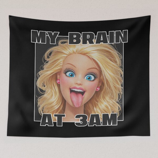 Item preview, My Brain at 3 AM Funny designed and sold by AlvelinaCP.