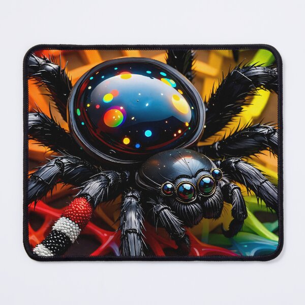 Item preview, Rainbow Orb Jumping Spider Pop Art designed and sold by Kaleidoscope Print.