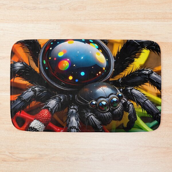 Item preview, Rainbow Orb Jumping Spider Pop Art designed and sold by Kaleidoscope Print.