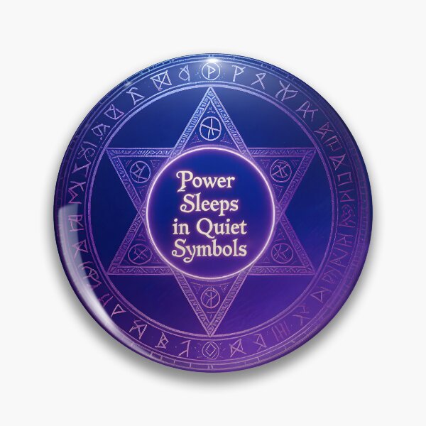 Item preview, Mystical Sigil Sticker – “Power Sleeps in Quiet Symbols” Sacred Geometry Arcane Circle Design designed and sold by ChloeDesigns401.
