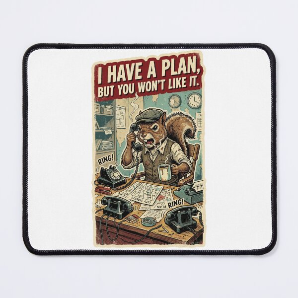 Item preview, Dispatch Dictator - Retro 1950s Logistics Squirrel designed and sold by HiruK.