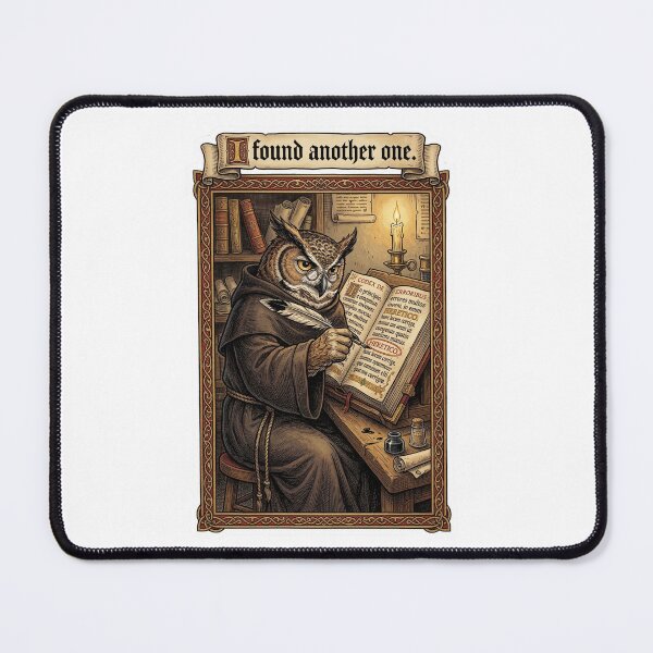 Item preview, Professional Heretic Hunter - Dark Academia Proofreader Owl designed and sold by HiruK.