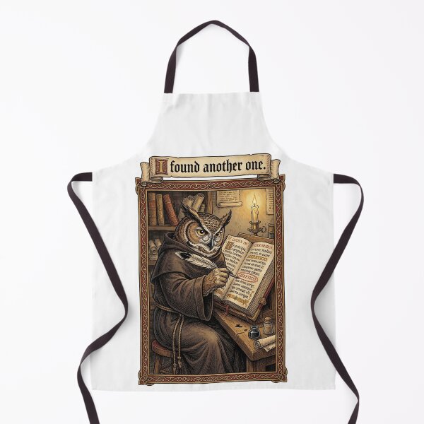 Item preview, Professional Heretic Hunter - Dark Academia Proofreader Owl designed and sold by HiruK.